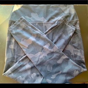 RBX Black and Grey Camo Leggings With Pockets